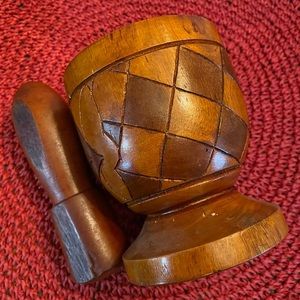 Hand carved Mortar and Pestle